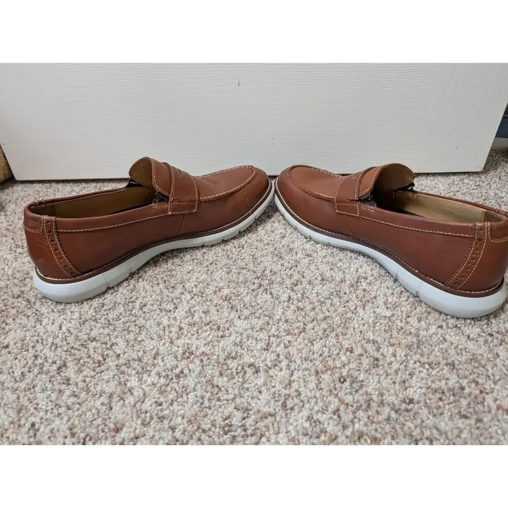 JOHNSON & MURPHY  Men's Casual Dress Shoes/Loafers size 8; Leather, Damage